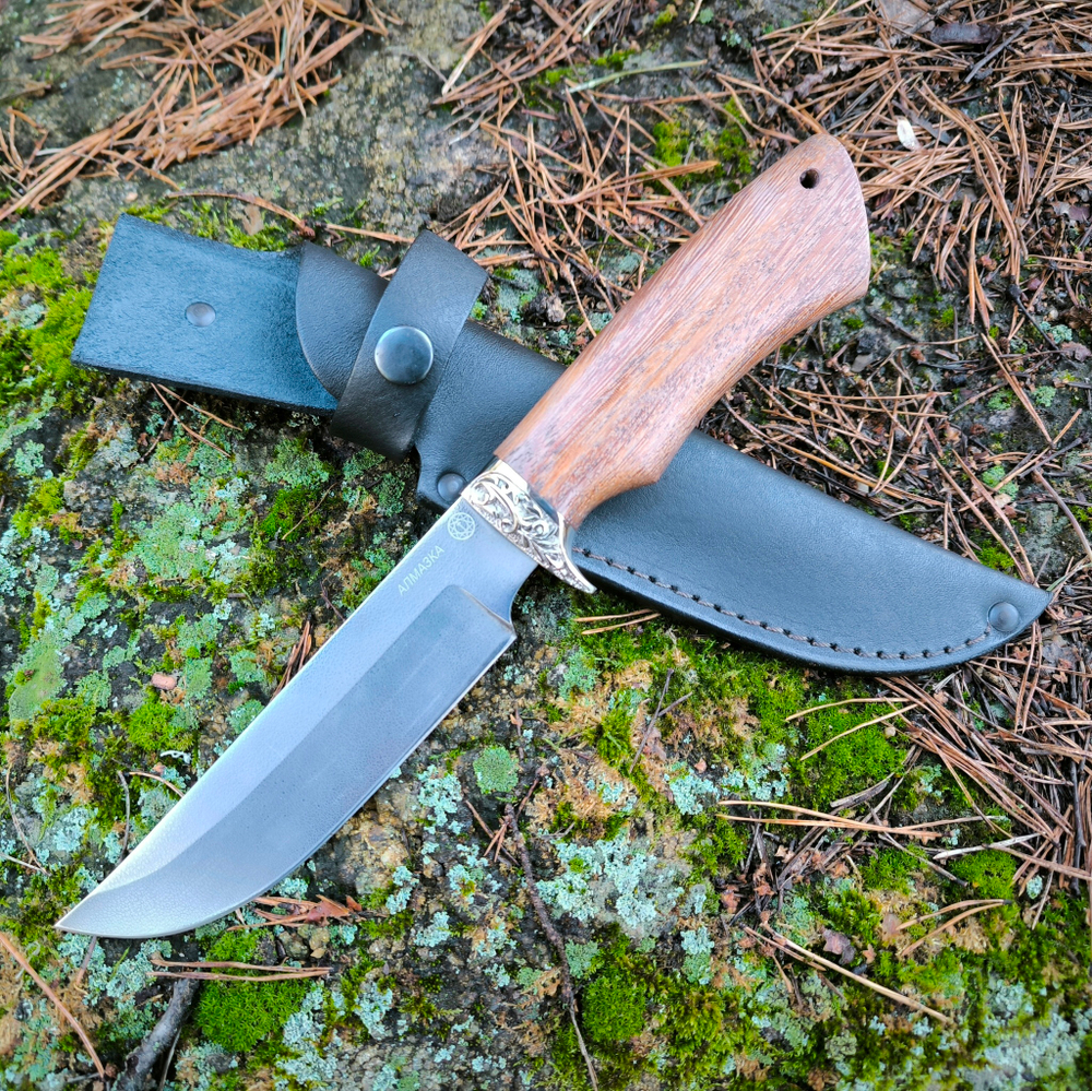 Нож из алмазки Лесник ХВ-5, мельхиор (Ворсма)