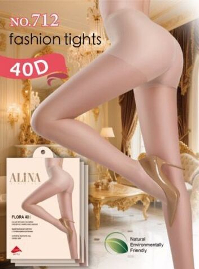 Капроновые колготки Alina с шортиками 40 Дэн - 60 шт