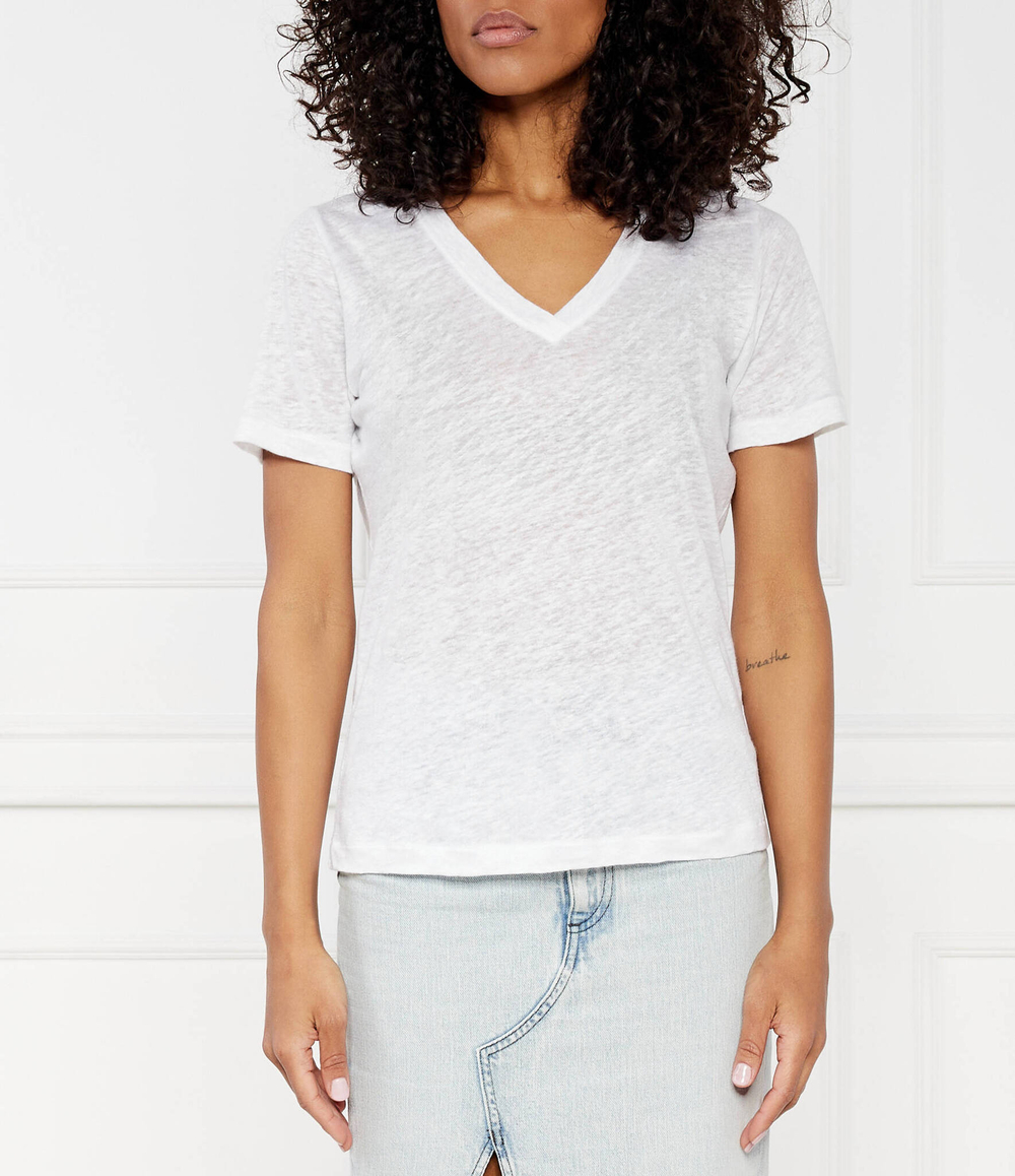 Льняная футболка Calvin Klein - белый(K20K207261)