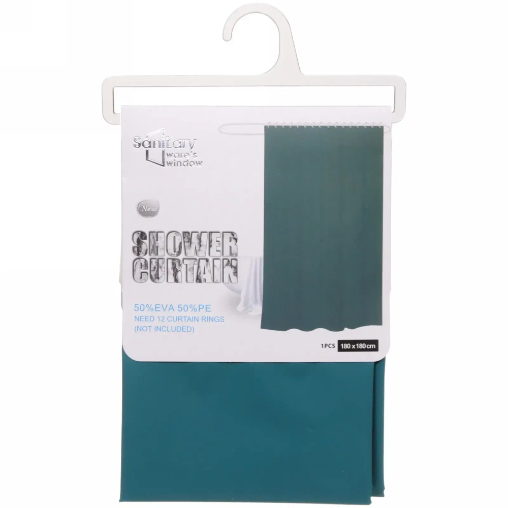 Штора для ванной EVA 180*180"Лазурь» (без колец)