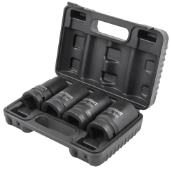 Головки ударные глубокие, набор 4пр., 1''(12гр.) FORCEKRAFT FK-8041-9MPB