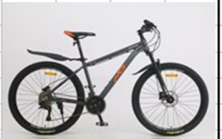Велосипед Mingdi 27,5" 27скор (L-Twoo, алюминиевая рама, гидравлический тормоз) Серо - синий (MD-907