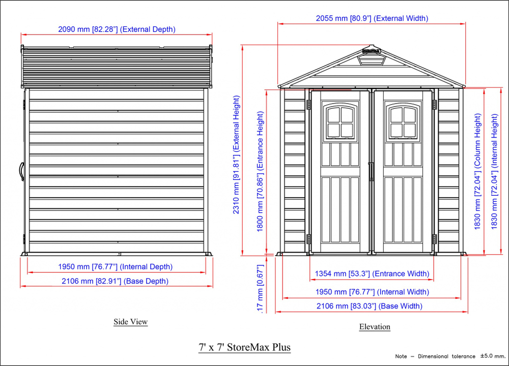 Садовый хозблок Duramax StoreMax Plus 7x7