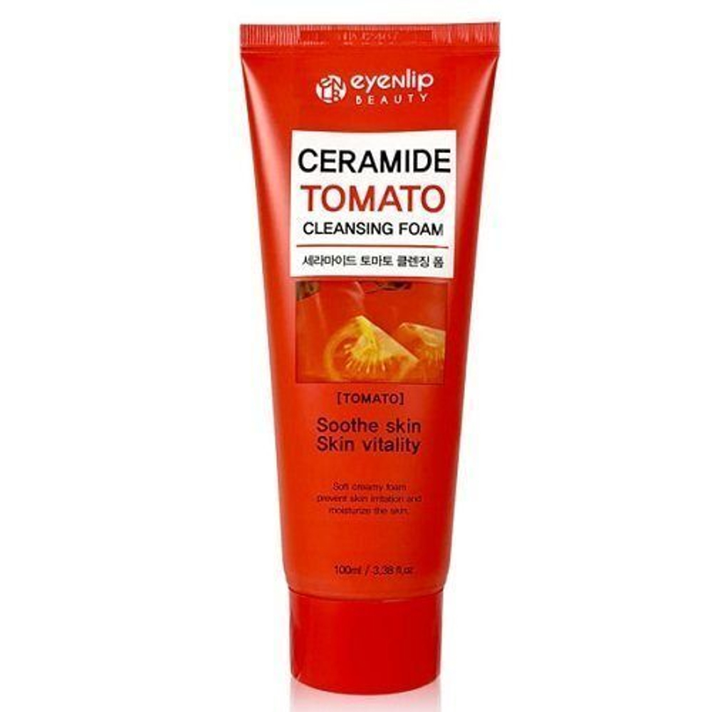 Пенка для умывания с экстрактом томата Eyenlip Ceramide Cleansing Foam - Tomato 100 мл.