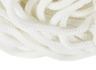 Шнур круглый полиэфир 9 мм, 1с-90, белый