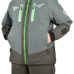 Костюм-поплавок зимний ХСН "RESCUER IV NEW -45" HARDGUARD серый (зеленые молнии)