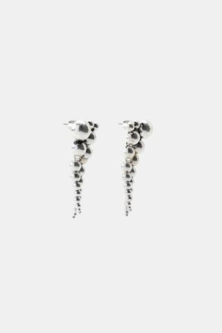 ZARA ДЛИННЫЕ СЕРЬГИ С МЕТАЛЛИЧЕСКИМИ ШАРИКАМИ, СЕРЕБРИСТЫЙ