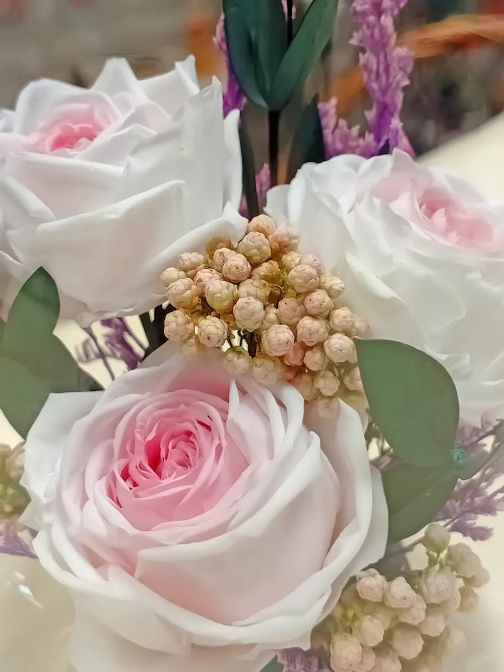 натуральные пионы в стекле, вакуум*