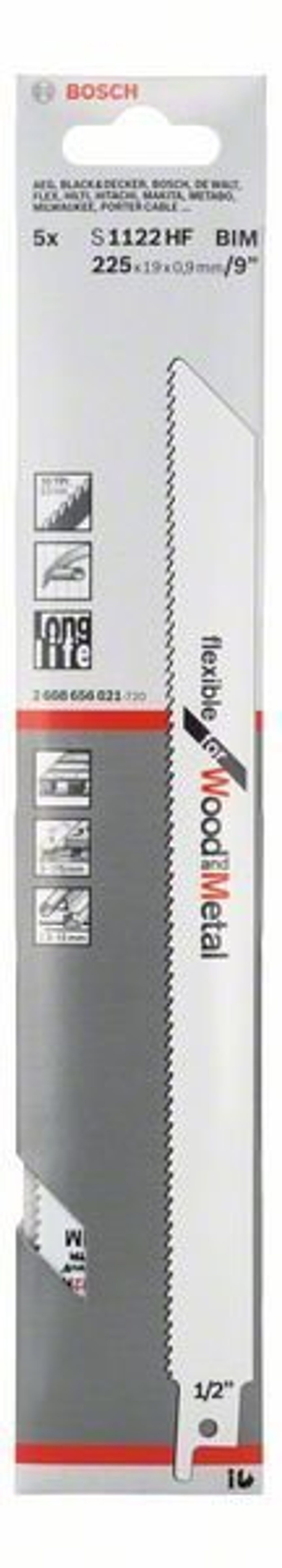 Пильное полотно S 1122 HF Bosch 2608656270