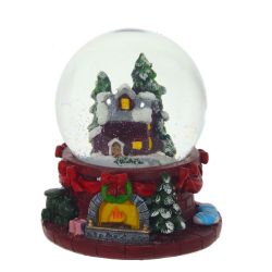 GAEM Фигурка декор в стекл шаре "Домик", D6,5 см, L8 W8 H9 см, 2в.