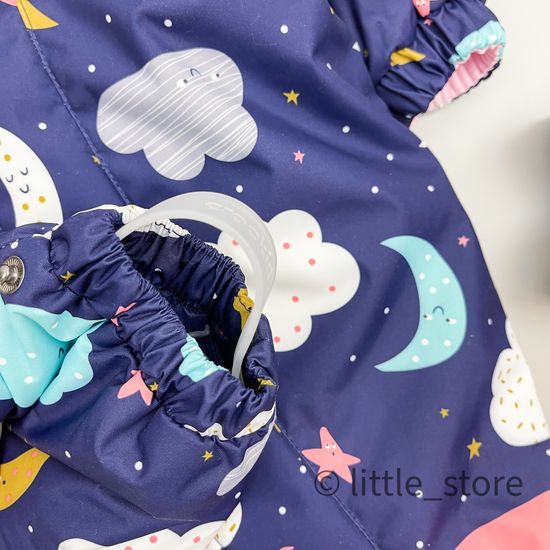 Комбинезон Осень/зима "Разноцветные облака" синий