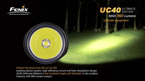 Фонарь аккумуляторный Fenix UC40, 960 лм, Ultimate Edition