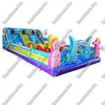 Коммерческий надувной батут "Сказочный мир" 15*7*4 м