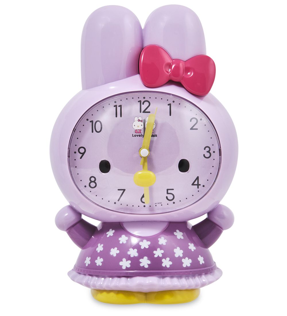 GAEM Art CL-77/3 Будильник «Зайка» фиолетовый