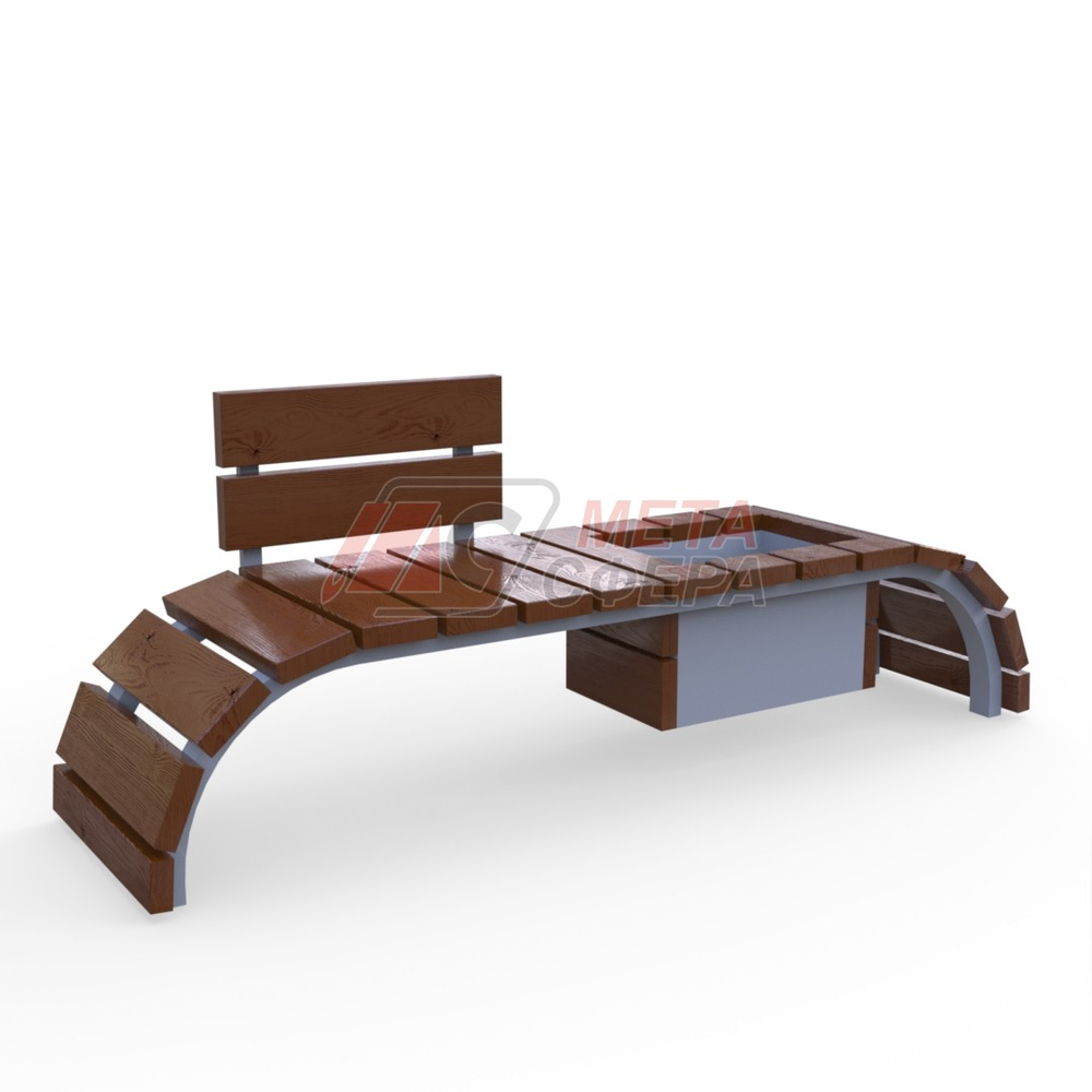 Скамейка Мерси с цветочницей