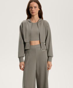 Oysho Куртка с капюшоном, линялый хаки