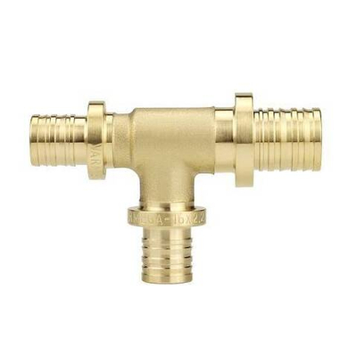 Тройник переходной Varmega Slide-fit - 32 x 20 x 32 (для труб из сшитого полиэтилена, латунь)