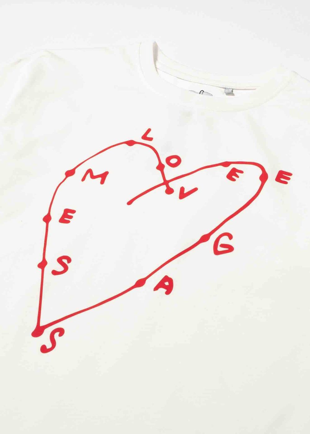 Футболка FOS Сердце плотная мужская белая