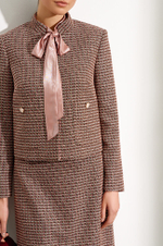 1812 Жакет женский (бежево-коричневый)