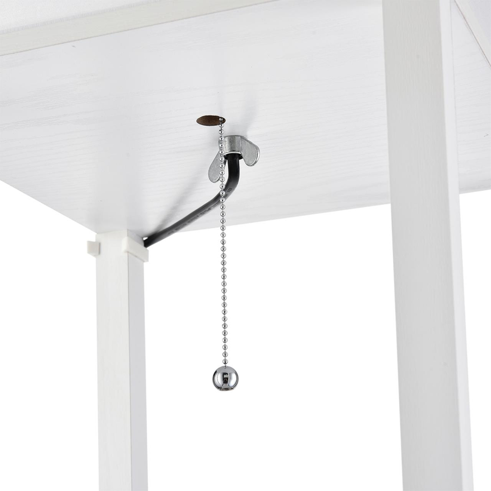 8089/1F COMFI LN26 459 белый, дерево/текстиль Торшер Е27 1*60W 220V PRACTIC