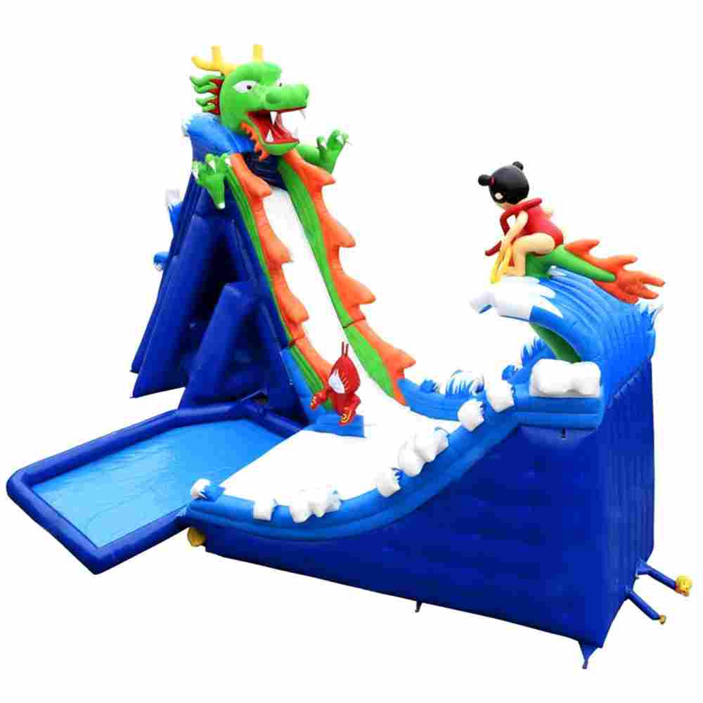 Надувной наземный аквапарк «Драконья гора», 27*17*11 м