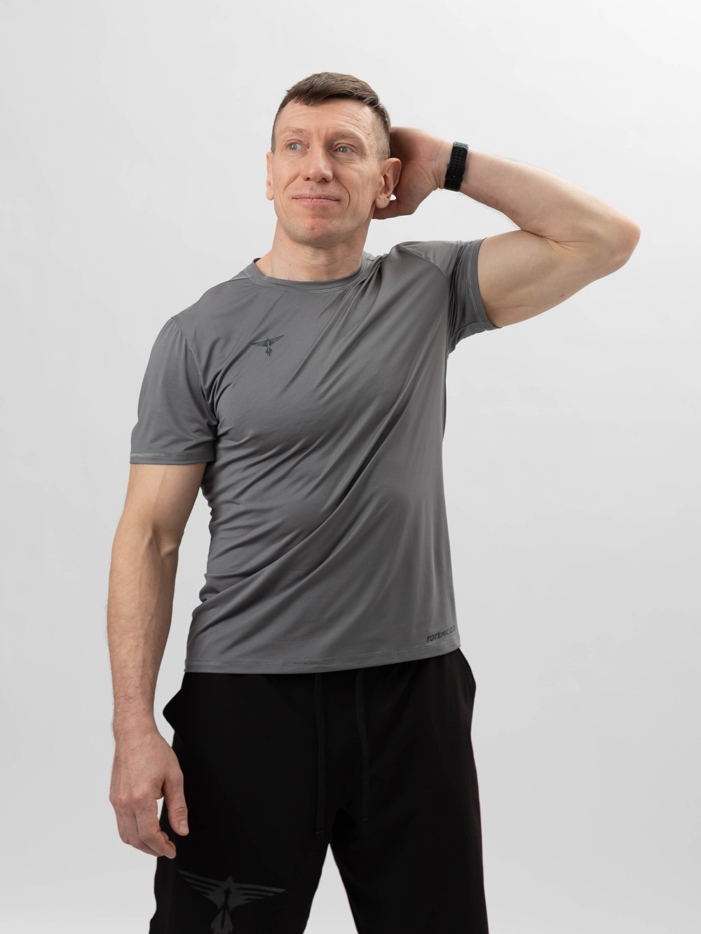 Футболка спортивная TOTEMIC CLO серая