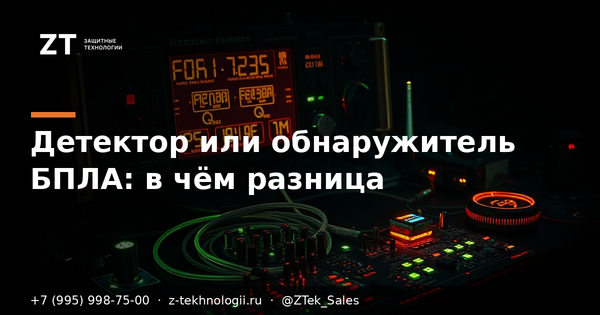 Детектор или обнаружитель БПЛА: в чём разница Детектор или обнаружитель БПЛА: в чём разница