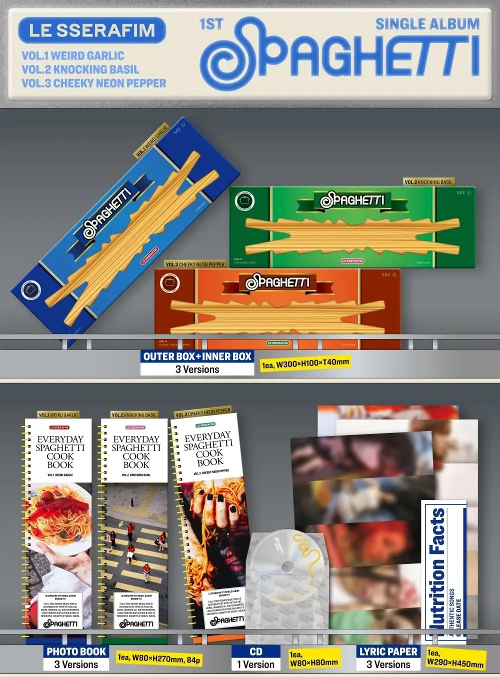 Альбом LE SSERAFIM - SPAGHETTI