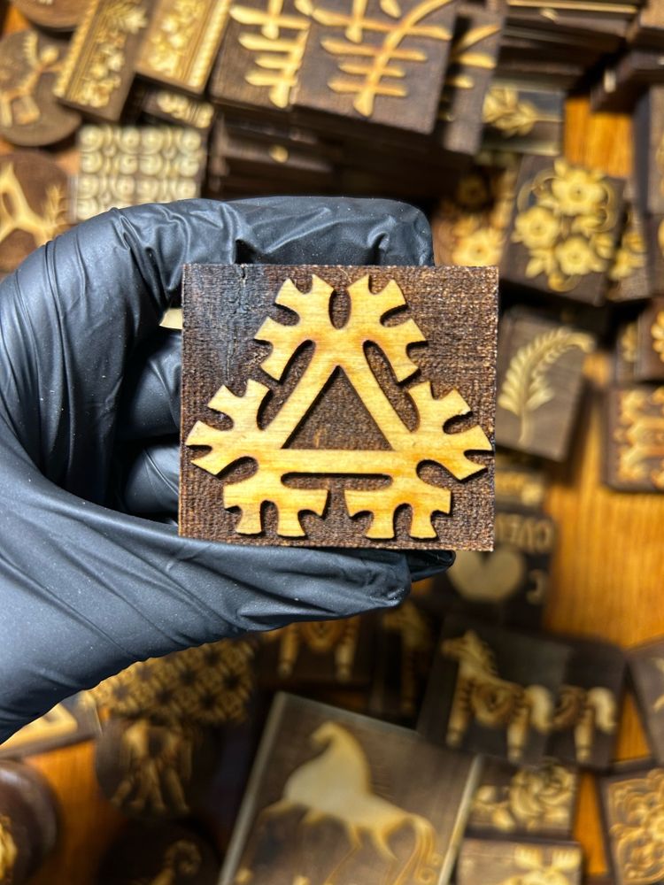 Деревянный штамп 077 (5x4/5 см) (Уценка!)