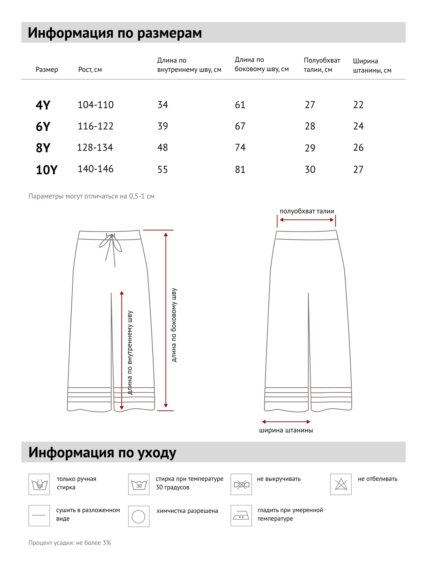 Брюки детские "Изюм"