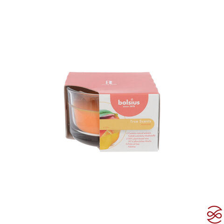 Свеча в стекле ароматическая Bolsius True scents 50/80 манго - время горения 13 часов
