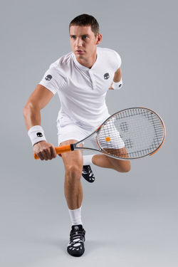 Мужское теннисное поло Hydrogen Tech Serafino Man - белый