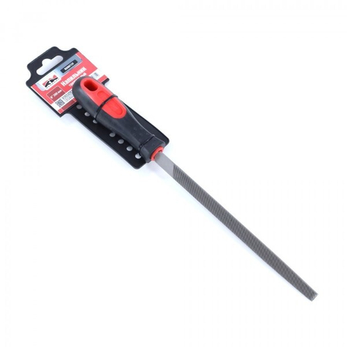 Напильник по металлу с ручкой трехгранный 200 мм (RedMark)