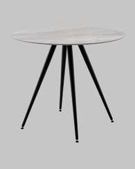 Стол Ники круглый столешница керамика Italian light grey 900