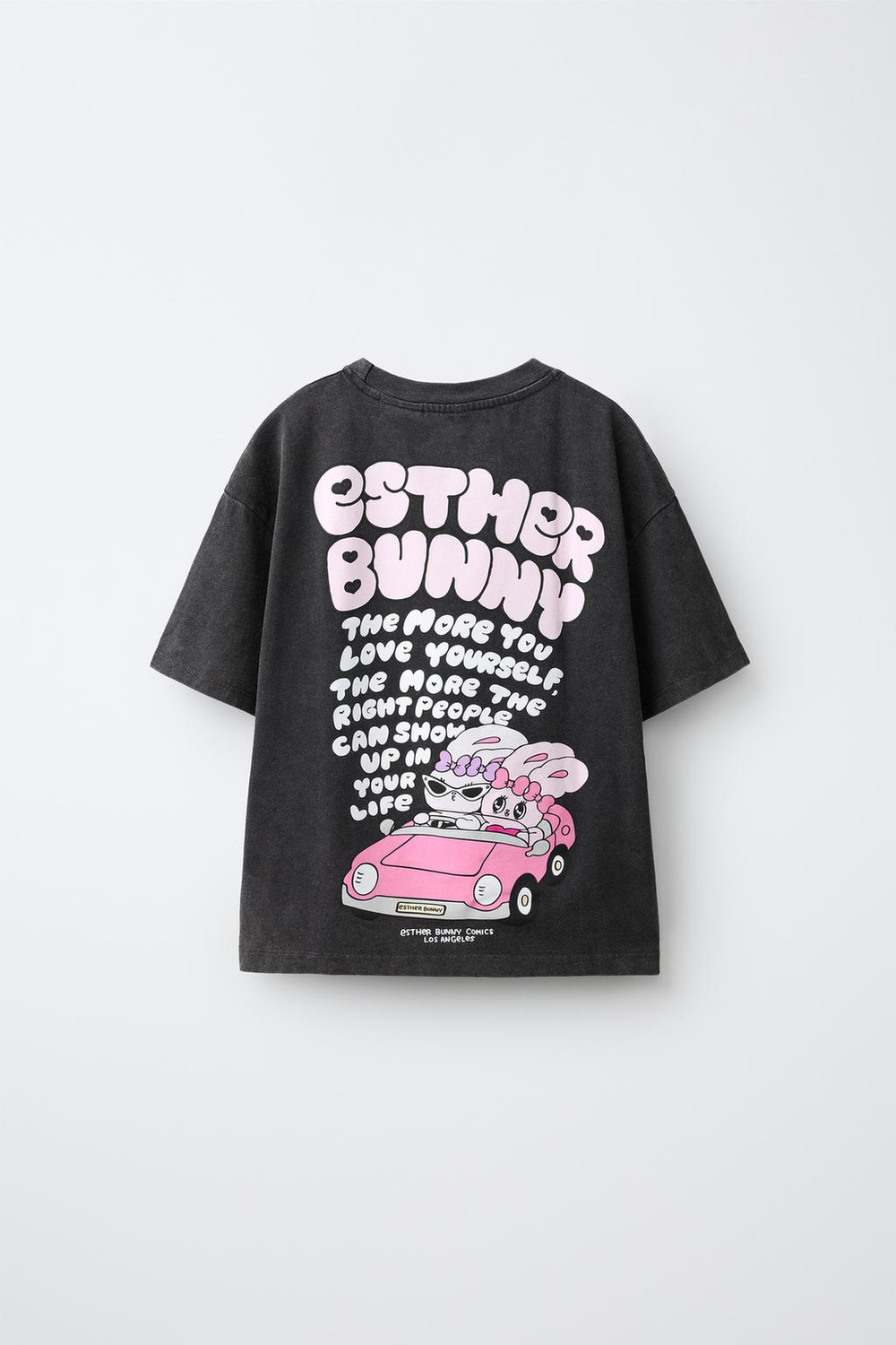 ZARA ФУТБОЛКА ESTHER BUNNY ©, АНТРАЦИТОВО-СЕРЫЙ