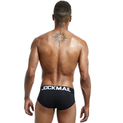 Мужские трусы брифы черные JOCKMAIL JM2023-2