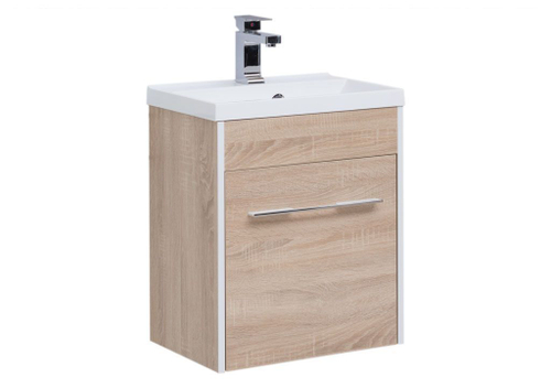 Тумба с раковиной Aquanet Августа 50 дуб сонома