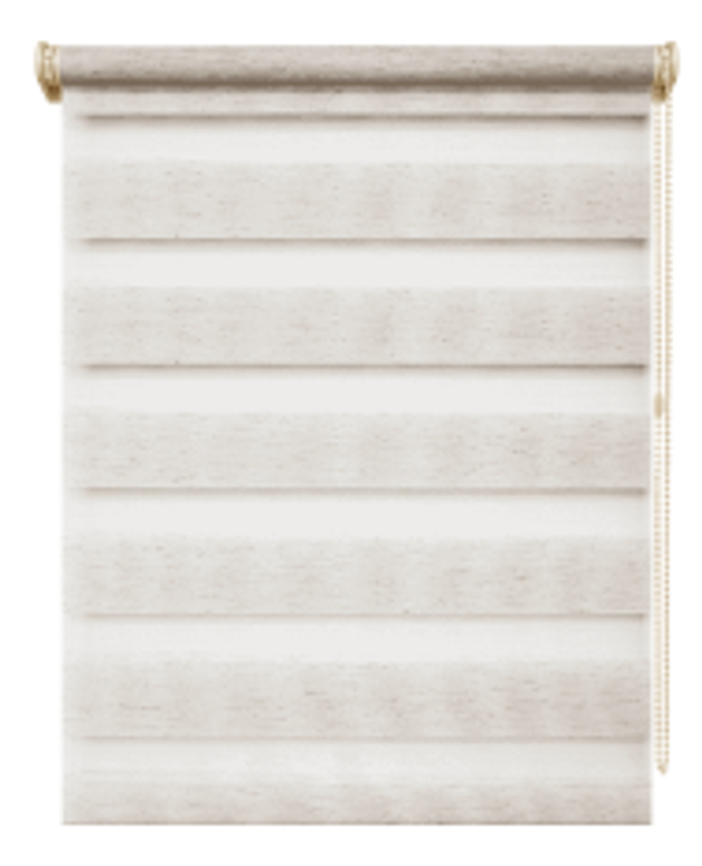 Рулонная штора День-Ночь Люкс, ткань 8925 Канзас, цвет натуральный