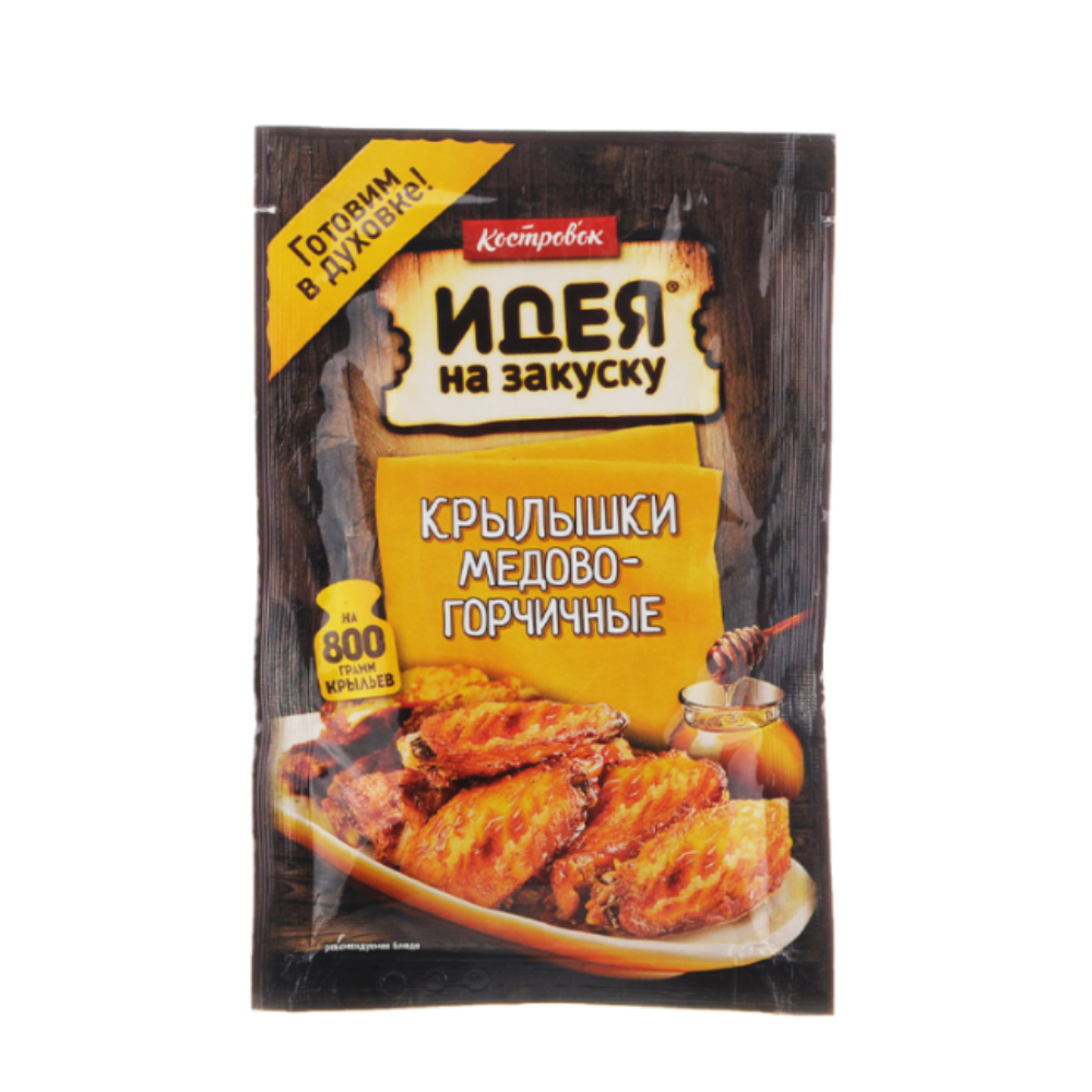 Соус Идея на закуску крылышки медово-горчичные 80 гр