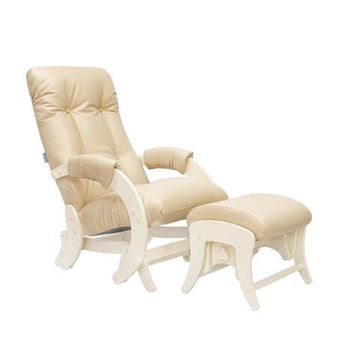 Кресло-глайдер 68 шпон с пуфом