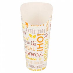 Контейнер картонный вертикальный для фри, снеков " " 660 мл, Ø 8,5*18 см 50шт/уп, G