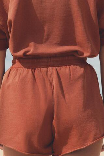 ZARA ТОЛСТОВКА ИЗ МЯГКОЙ ТКАНИ С ЭФФЕКТОМ ПОТЕРТОСТИ, КРАСНЫЙ
