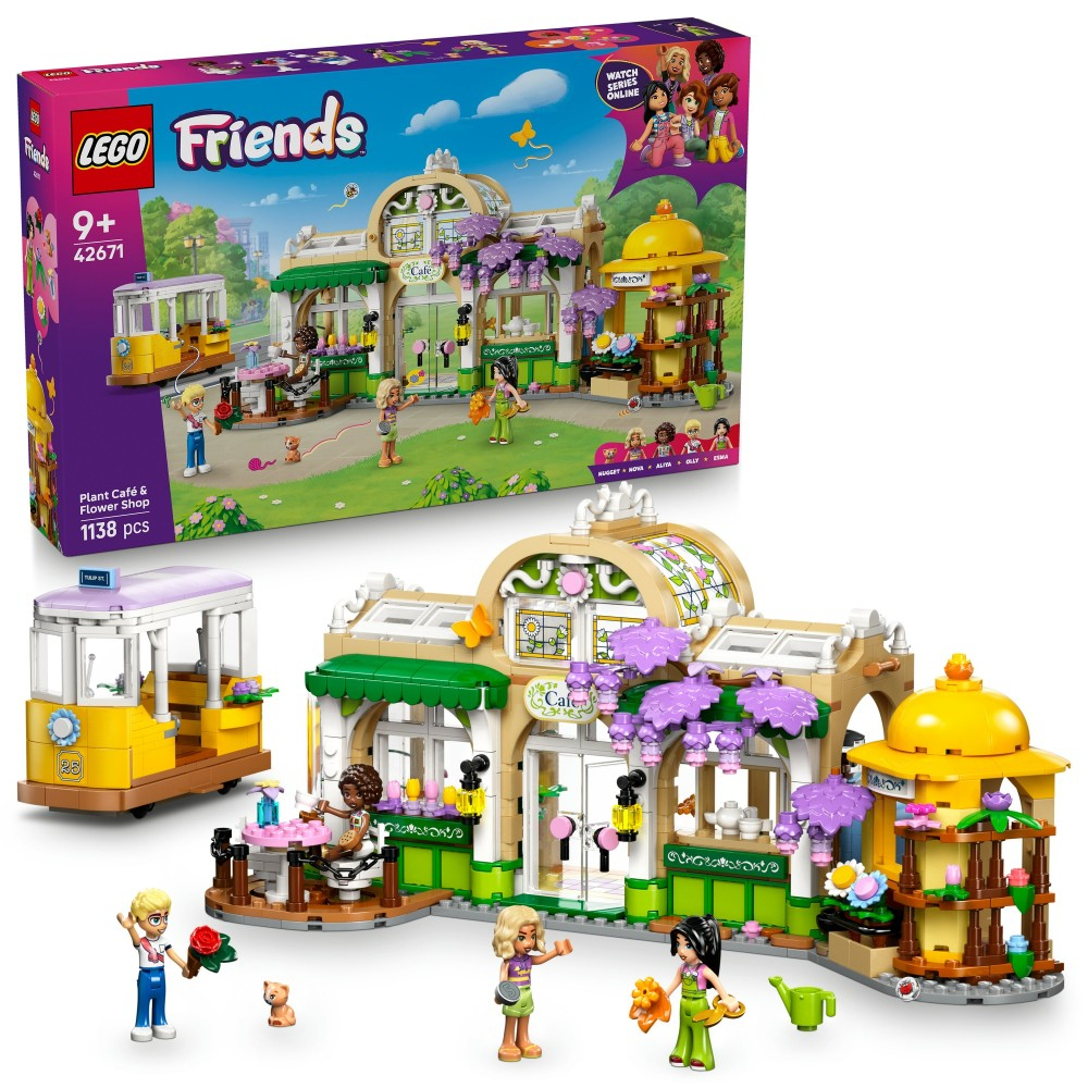 LEGO Friends - Зеленое кафе и цветочный магазин 42671
