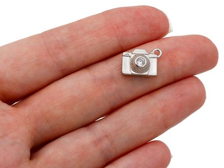 Подвеска Фотоаппарат 13,5мм, со стразами