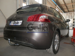 Фаркоп оцинкованный Galia C068C для Citroen C4 Picasso, C4 Grand Picasso 2013-, Peugeot 308 хетчбек, универсал 2013-(паспорт и сертификат в комплекте)(без электрики)