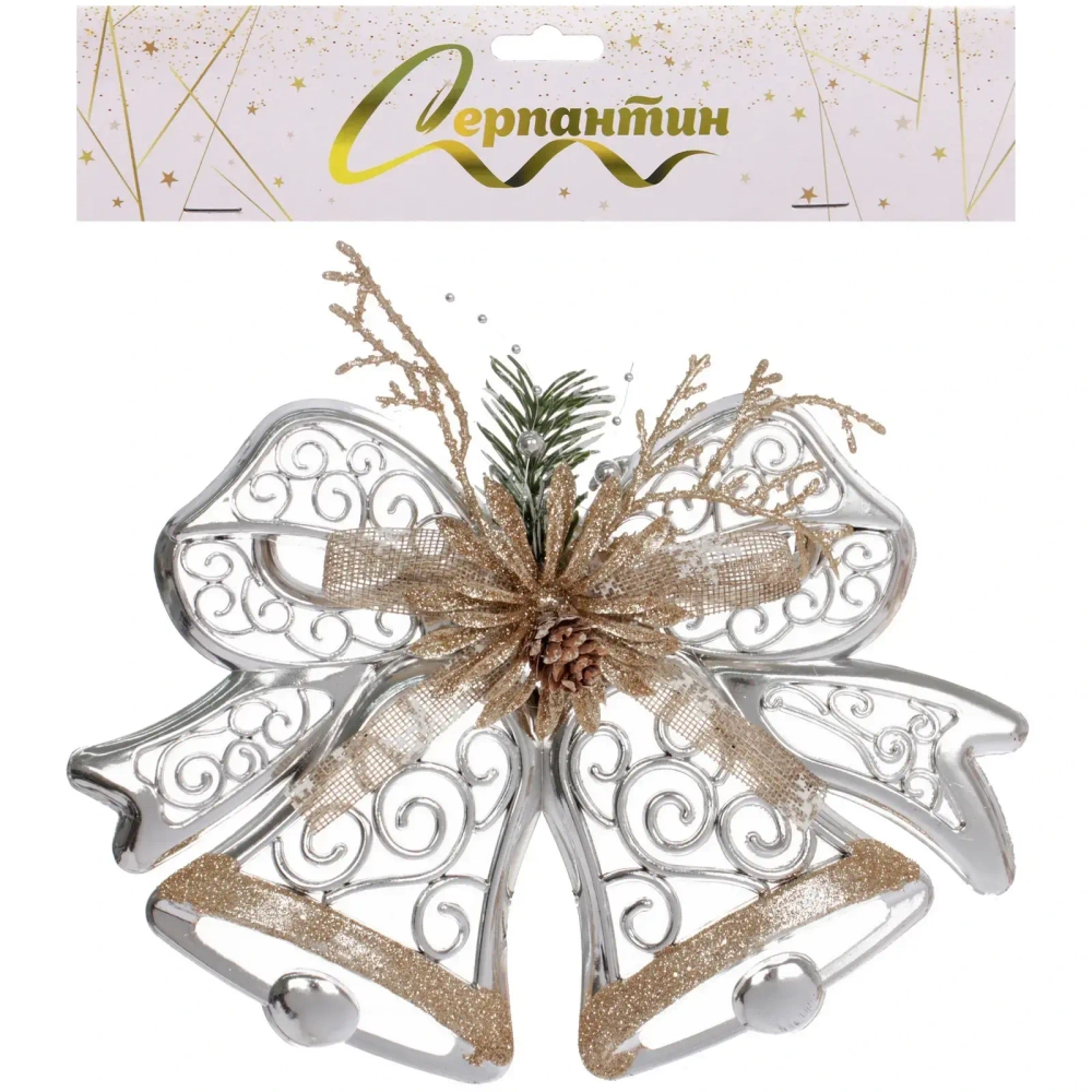Украшение новогоднее «Лесное чудо» 27*20 см, Серебро
