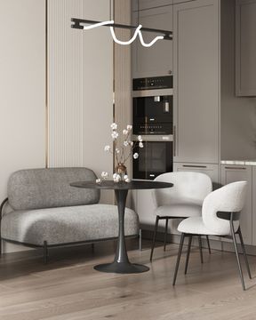 Стул Bibi букле светло-серый