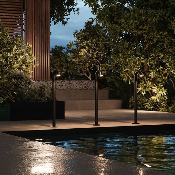 Уличный светодиодный светильник Maytoni Lumi O476FL-L4GF3K