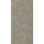 Paradyz Eremite Taupe - Ступень простая структурная с насечками 300x600