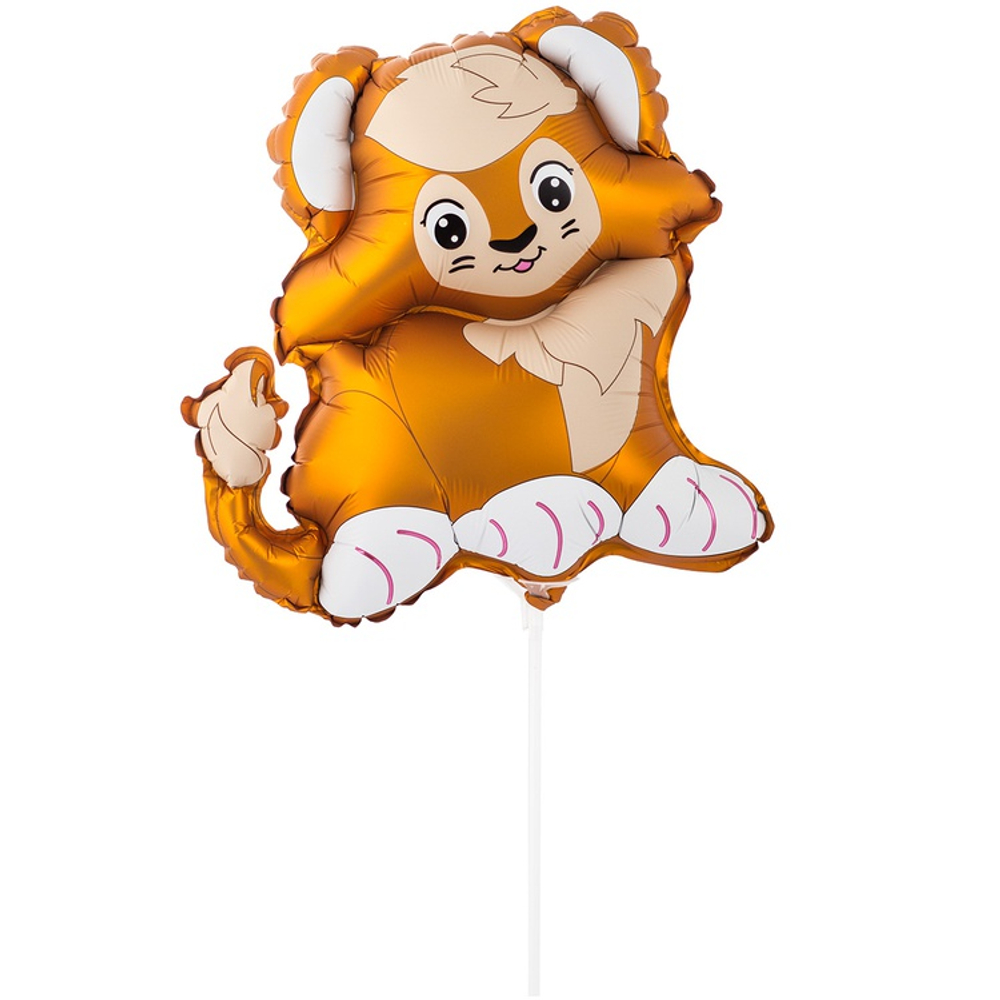 Шар Фольгированный Лев милый (Коричневый)